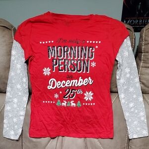 Kids long sleeve Christmas Shirt Size XL 15 - 17